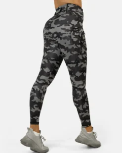 Cargo Camo Stealth Leggings Dark Grey