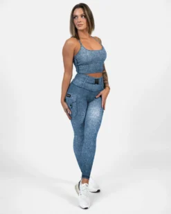Cargo Leggings Denim Denim