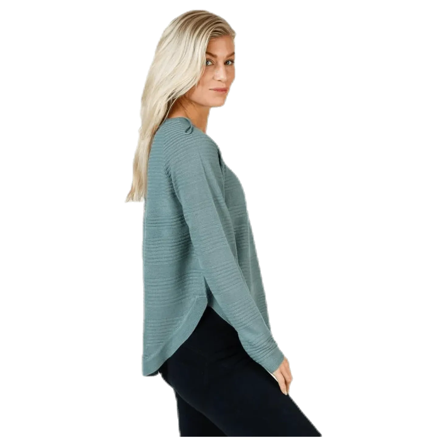 Caviar Long Sleeve Pullover Knit Chinois Green
