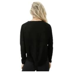 Caviar L/S Pullover Knt Black