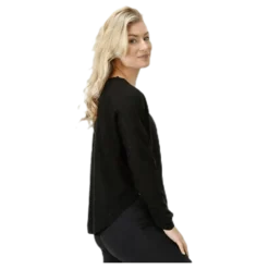 Caviar L/S Pullover Knt Black