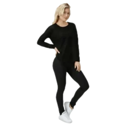 Caviar L/S Pullover Knt Black