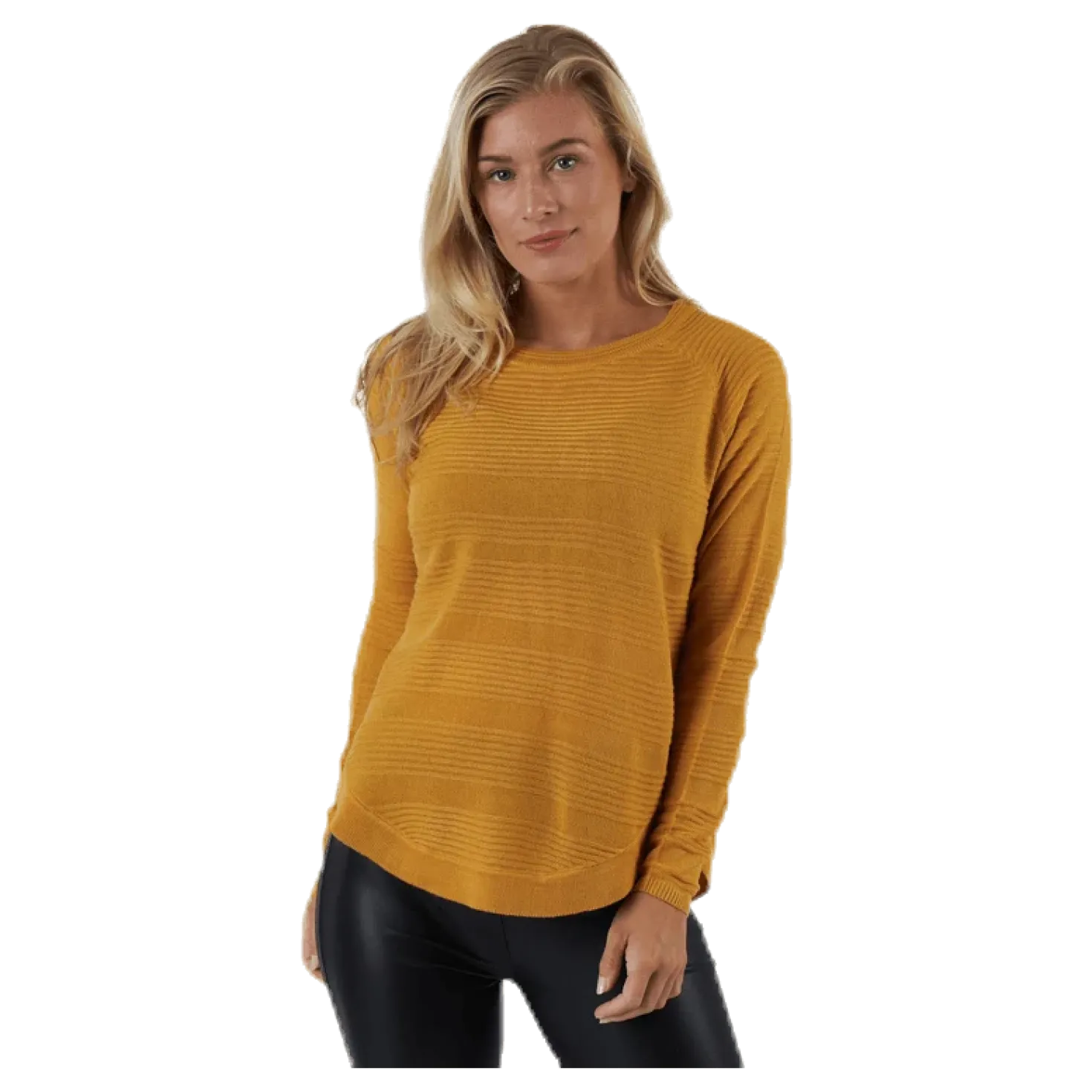 Caviar L/S Pullover Knt Yellow
