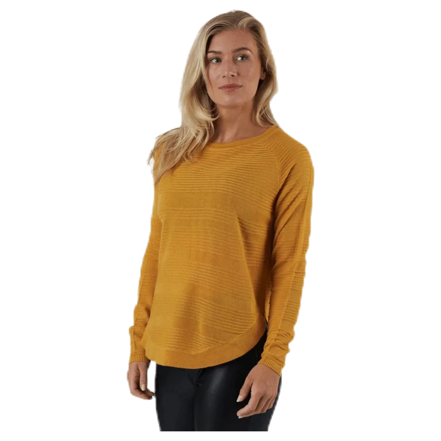 Caviar L/S Pullover Knt Yellow