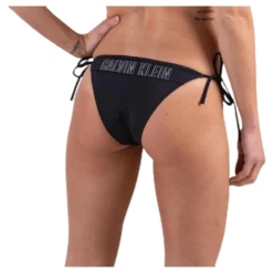 Cheeky String Side Tie Bikini Black