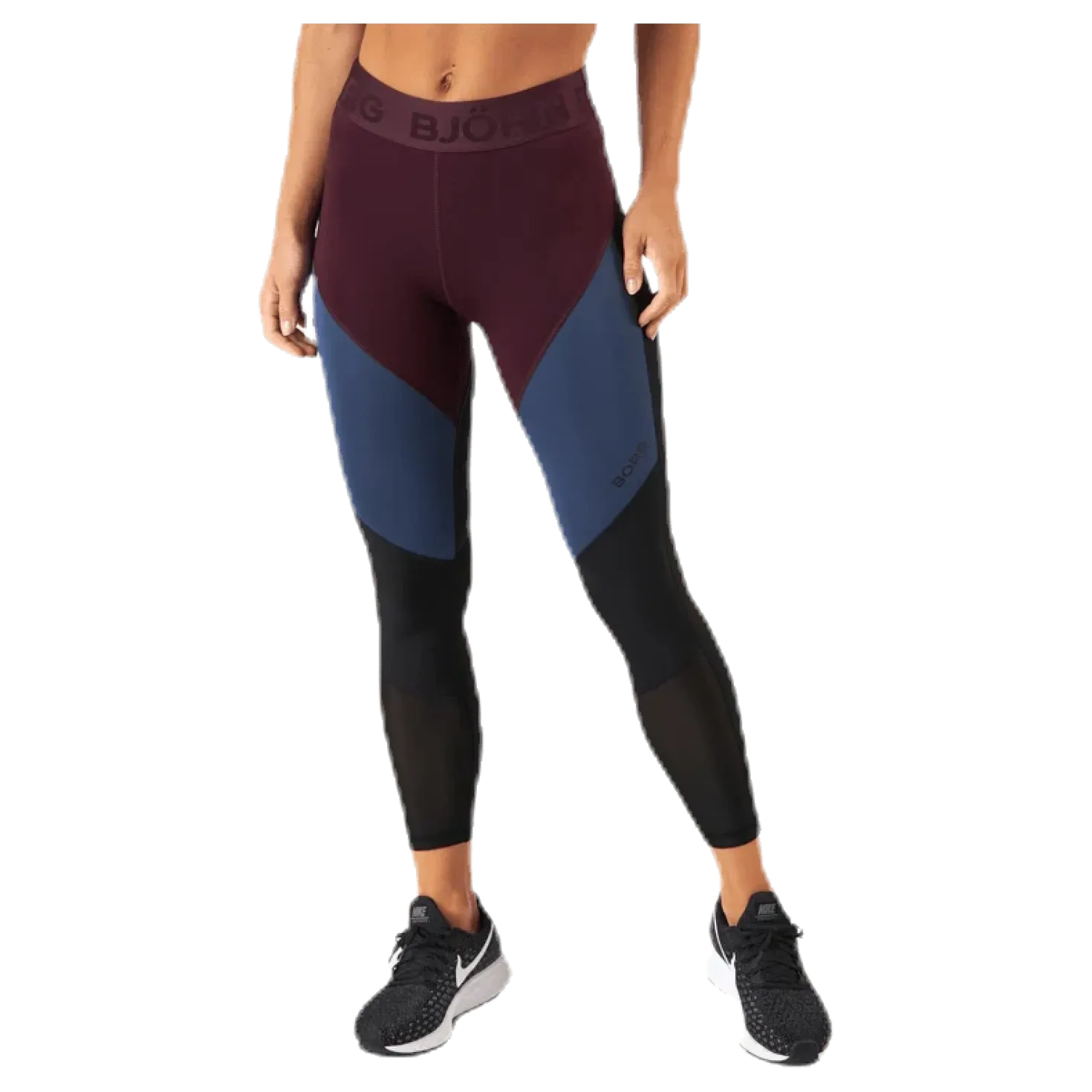 Chia Blocked Tights Red