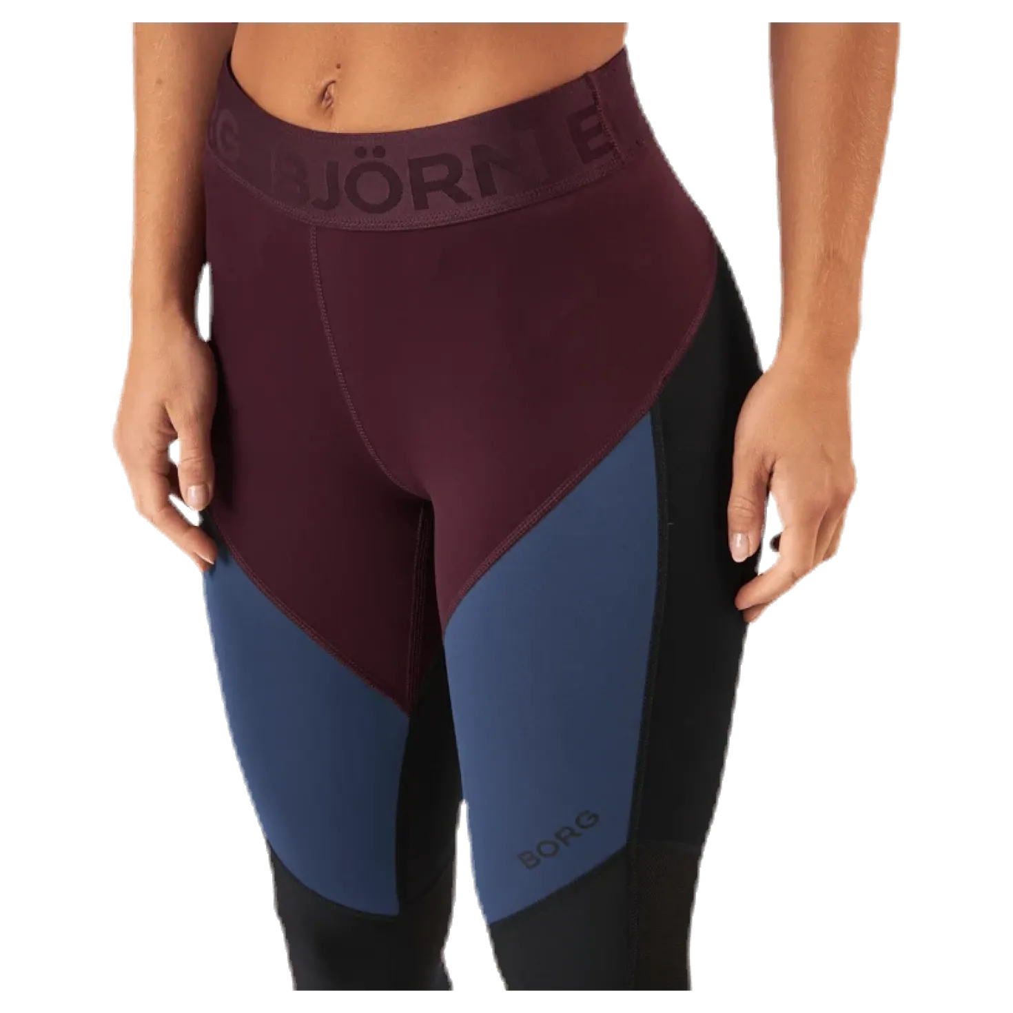 Chia Blocked Tights Red