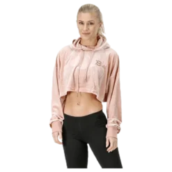 Chrystie crop hoodie Pink/Beige