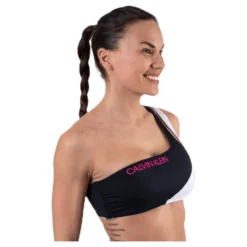 Ck Blocking One Shoulder Bandeau Black