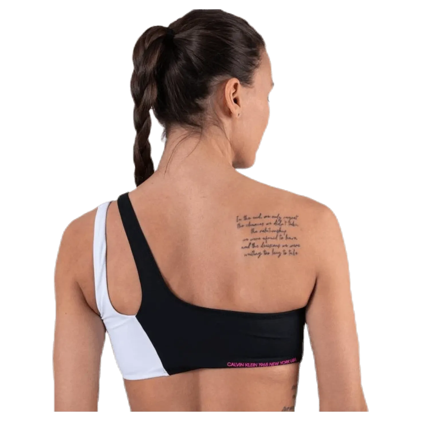 Ck Blocking One Shoulder Bandeau Black