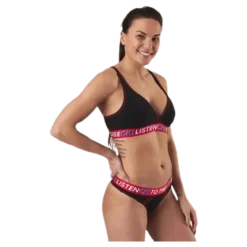 Ck One Listen Unlined Bralette Black/Red