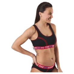 Ck One Listen Unlined Bralette Black/Red