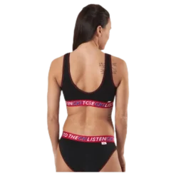 Ck One Listen Unlined Bralette Black/Red