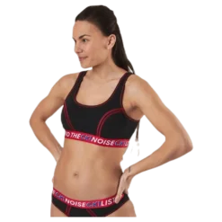 Ck One Listen Unlined Bralette Black/Red