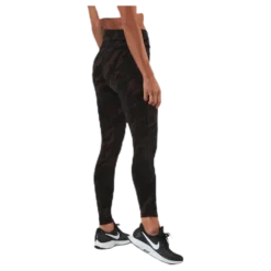 Classic Printed 7/8 Tights Brown/Black