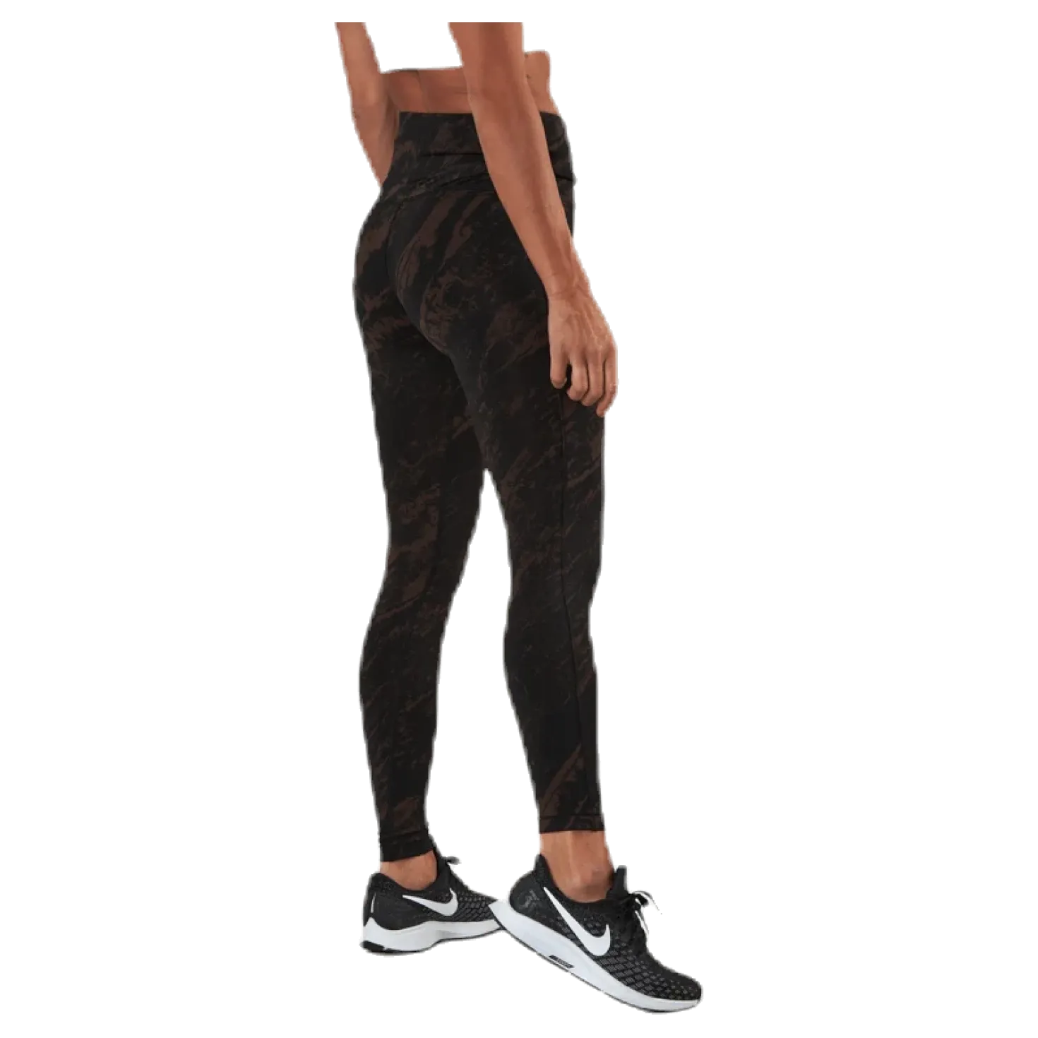 Classic Printed 7/8 Tights Brown/Black