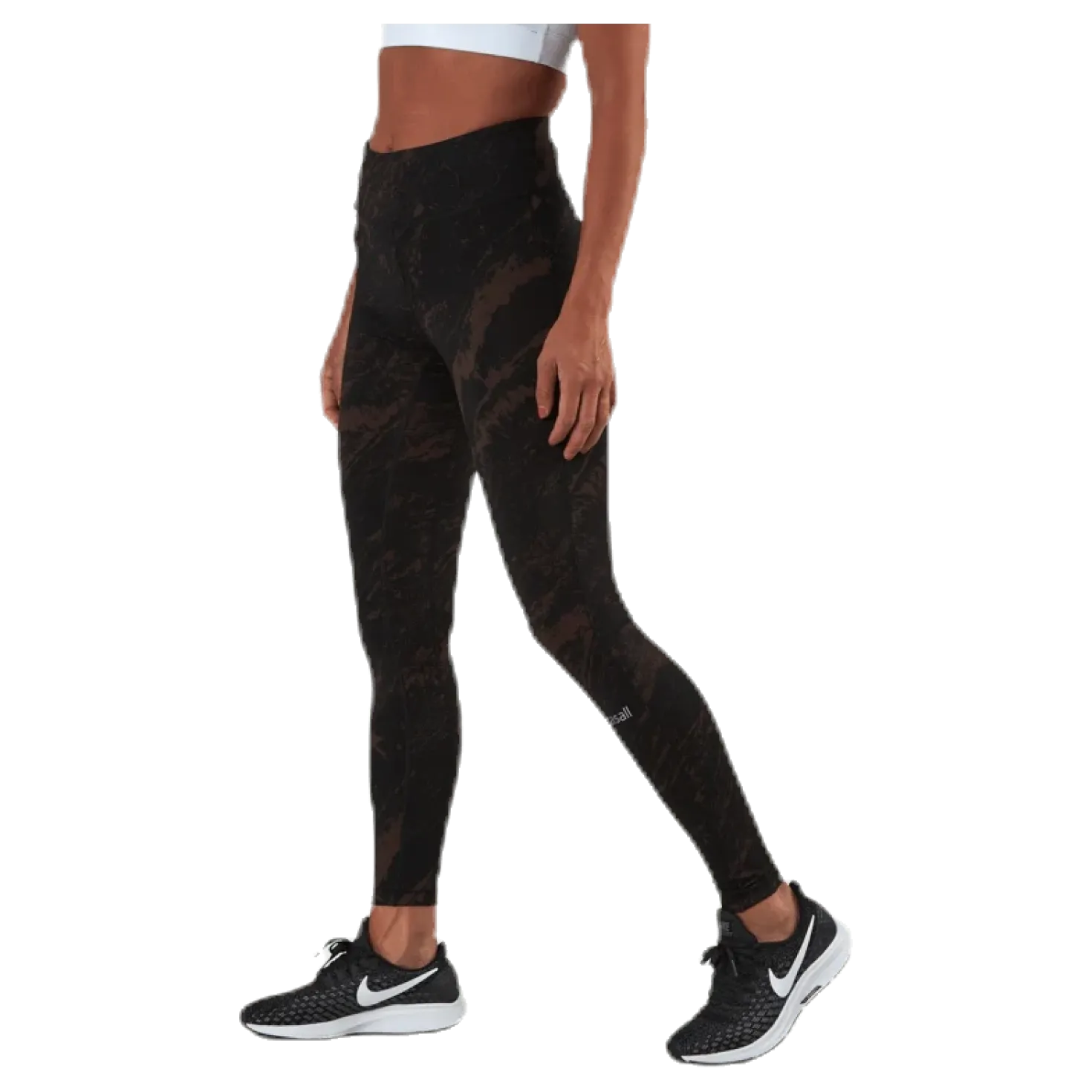 Classic Printed 7/8 Tights Brown/Black
