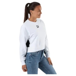 Classics Cropped Crew White