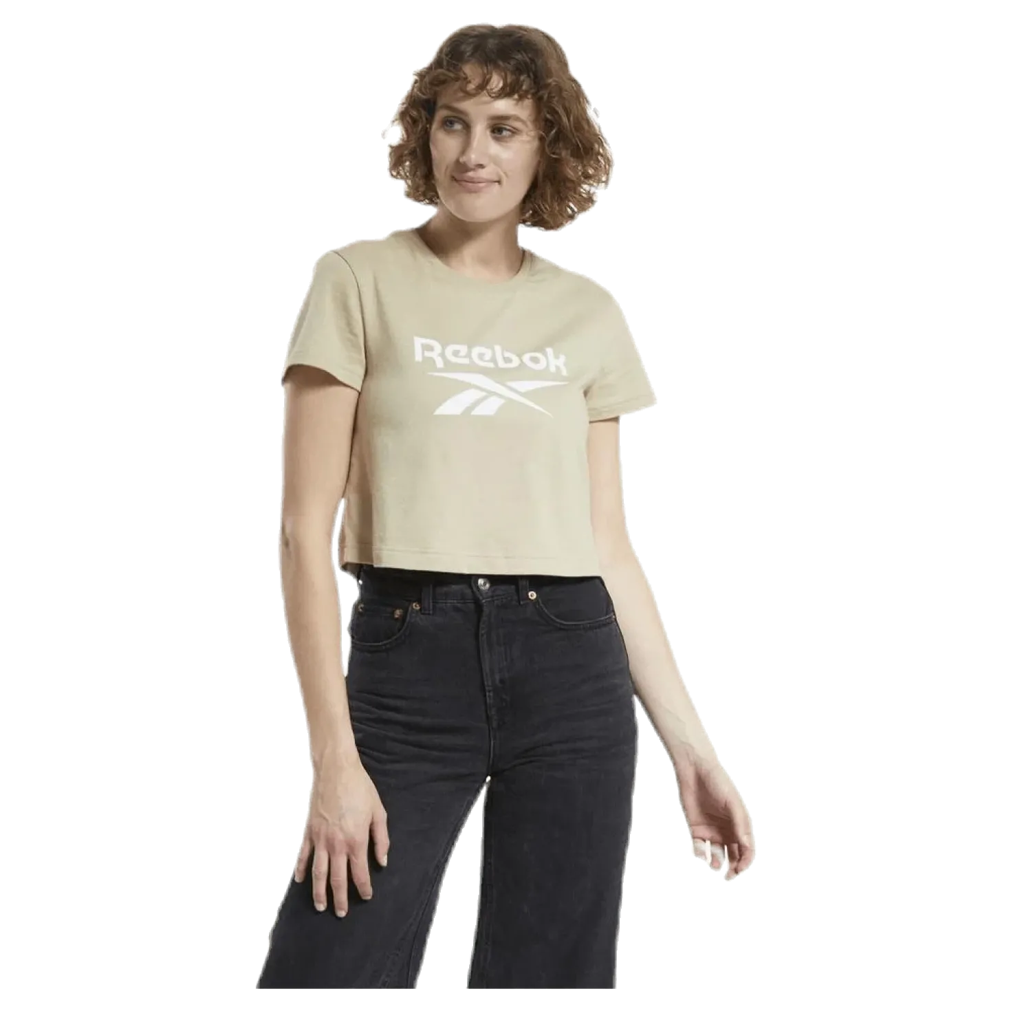 Cl F Big Logo Tee Beige