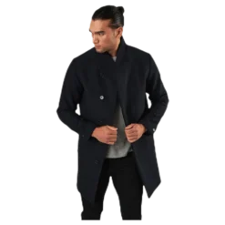 Collum Wool Coat Blue