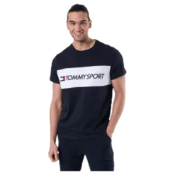 Colourblock Logo Top Blue