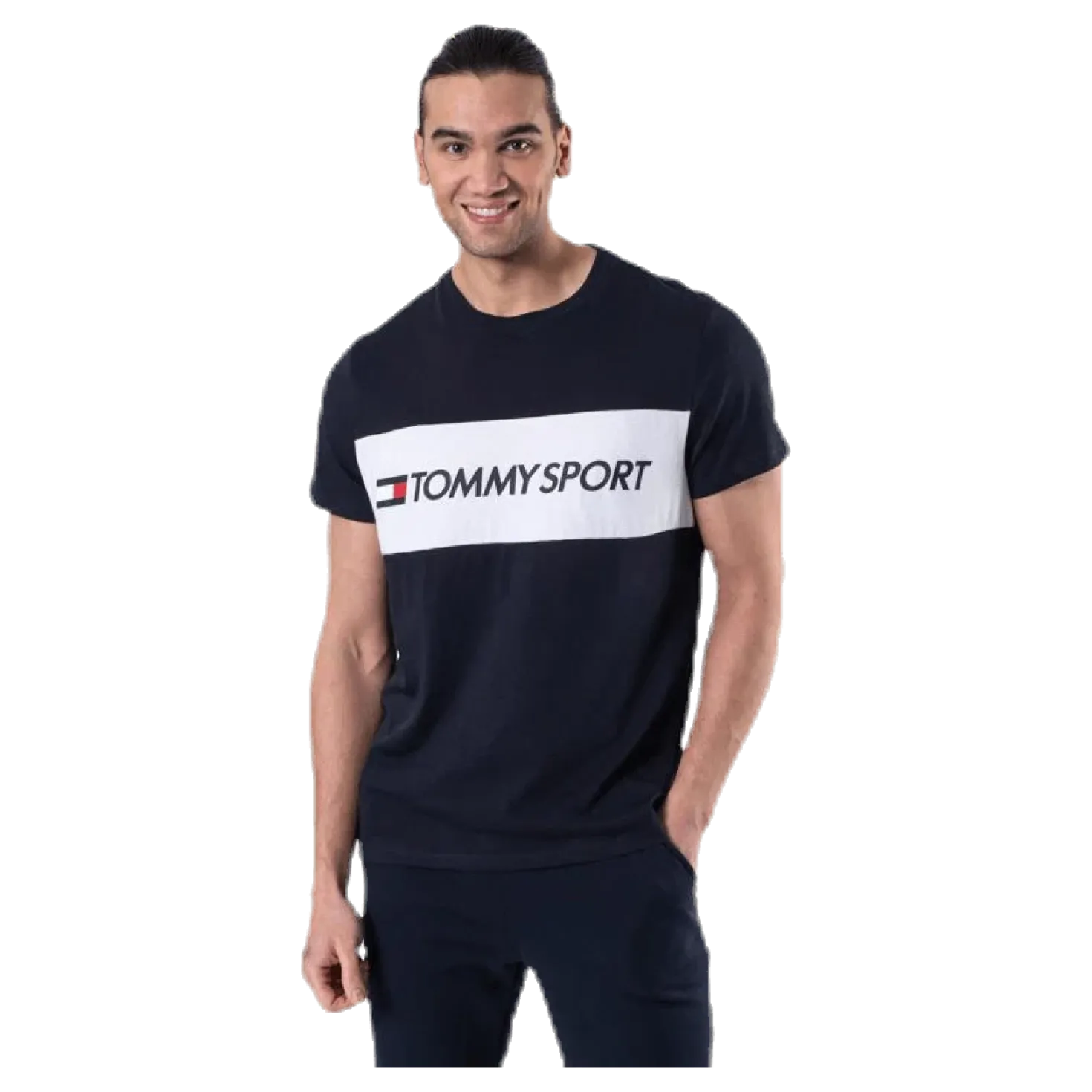 Colourblock Logo Top Blue