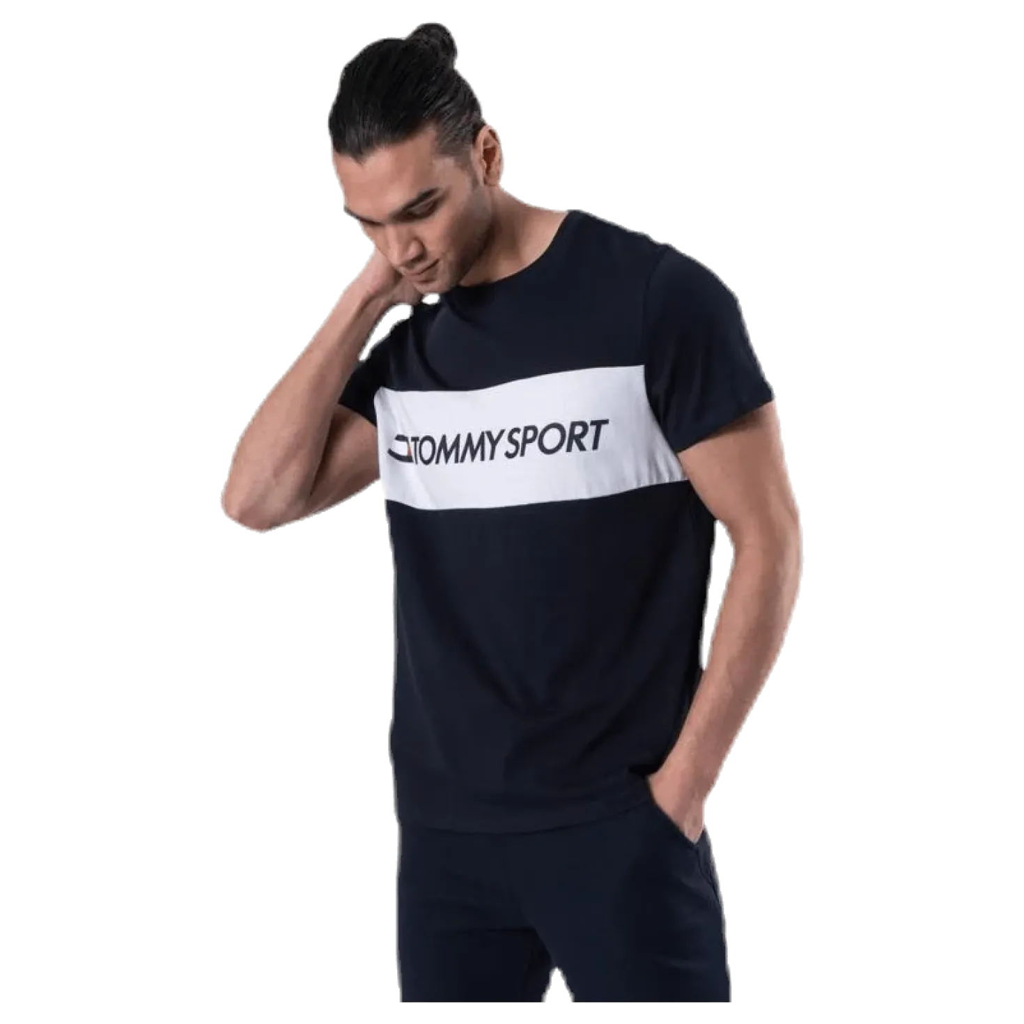 Colourblock Logo Top Blue