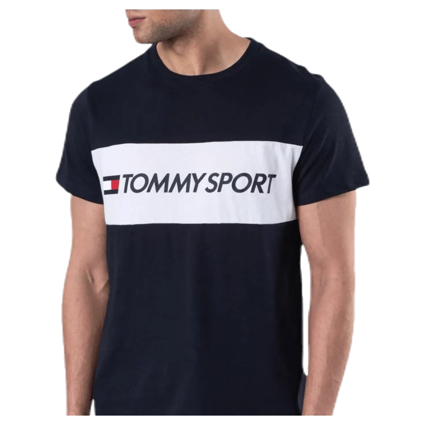 Colourblock Logo Top Blue