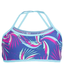 Colour Melt Allover Crop 2 Piece Blue