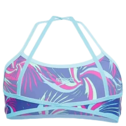 Colour Melt Allover Crop 2 Piece Blue
