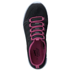 435-2311 Comfort Sock Black/Fuchsia