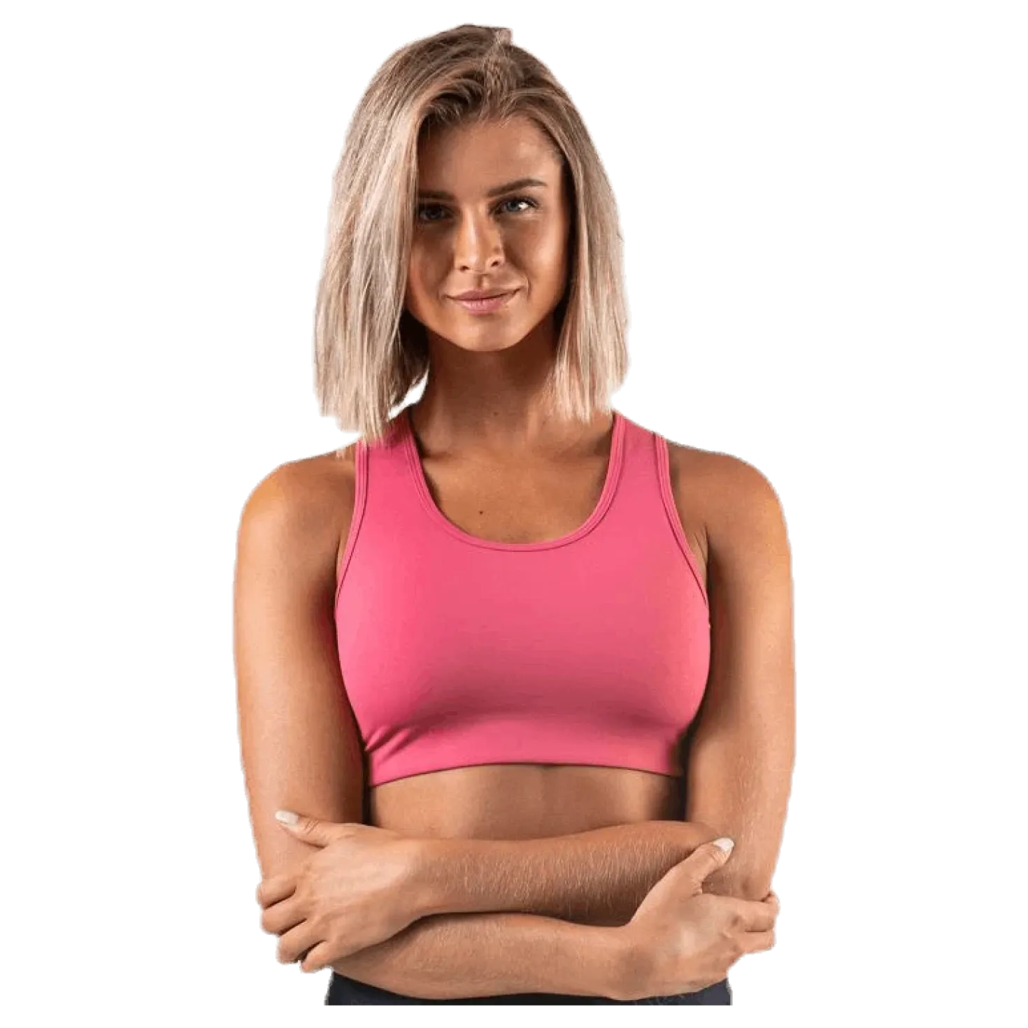 Compression Sports Bra C/D Pink