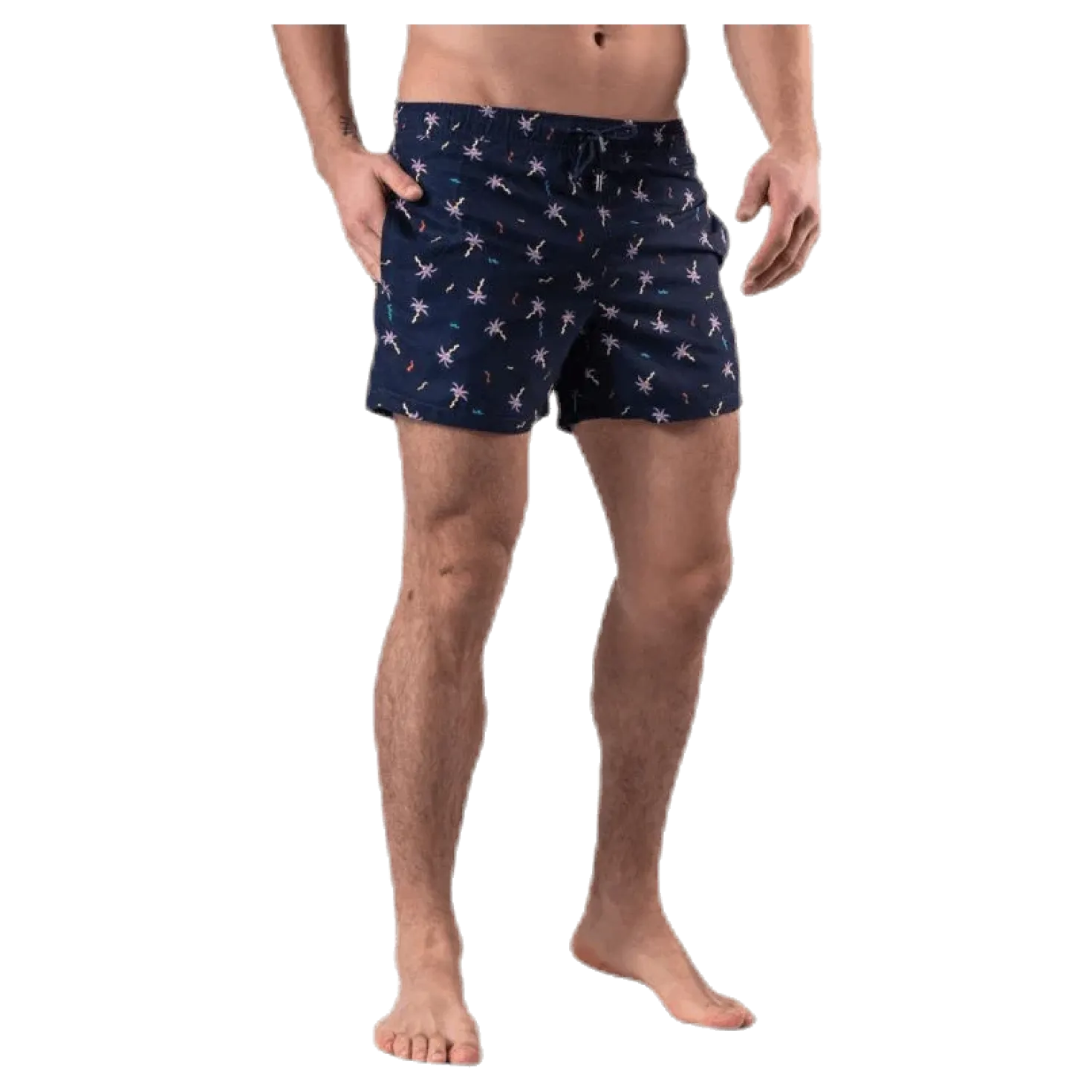 Confetti Palm Swim Shorts Blue