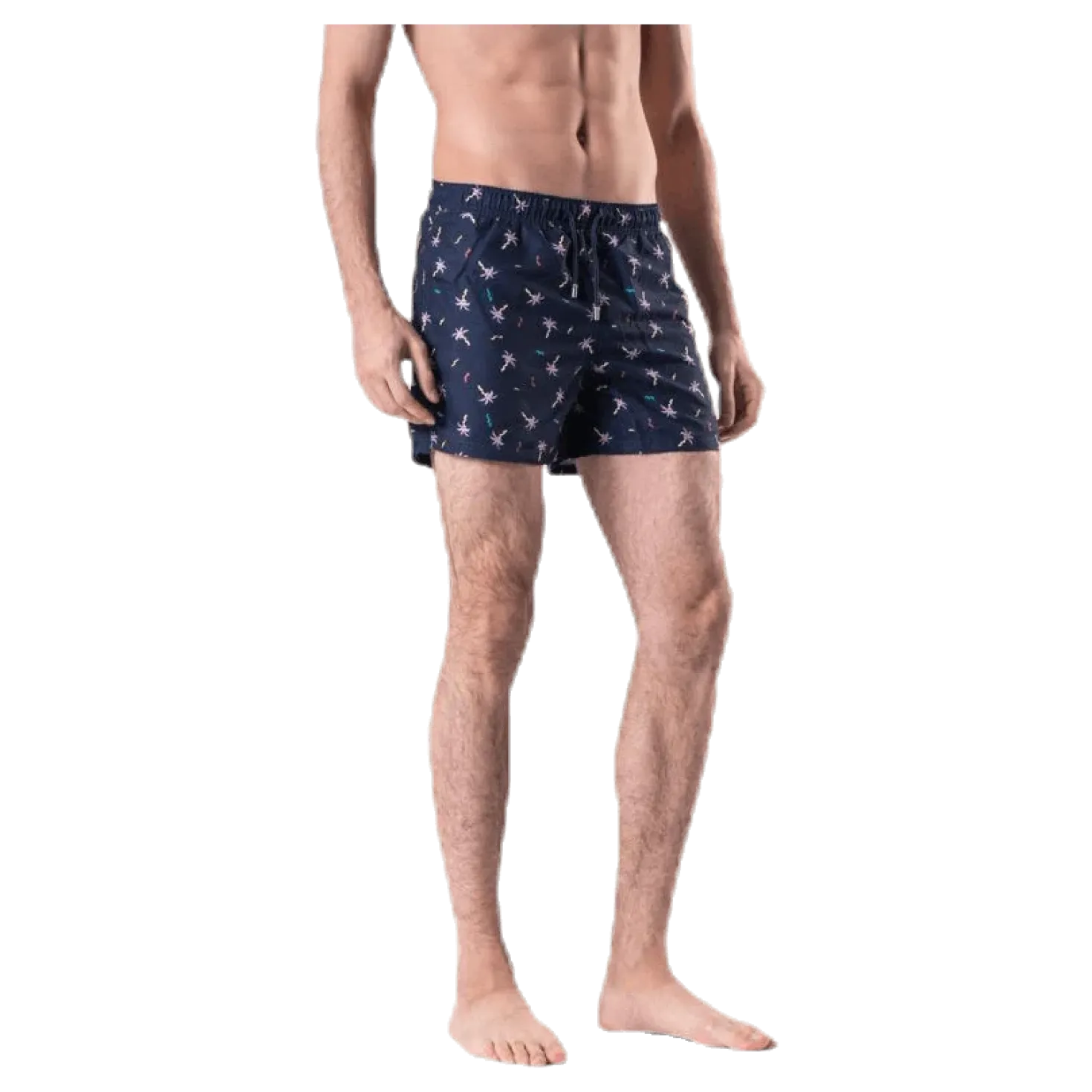 Confetti Palm Swim Shorts Blue