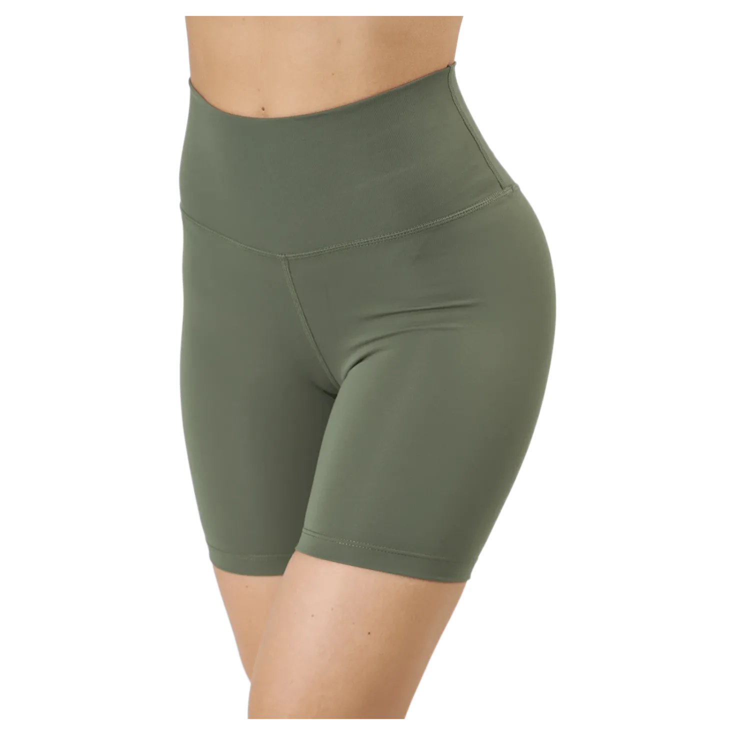Core Biker Shorts Washed Green