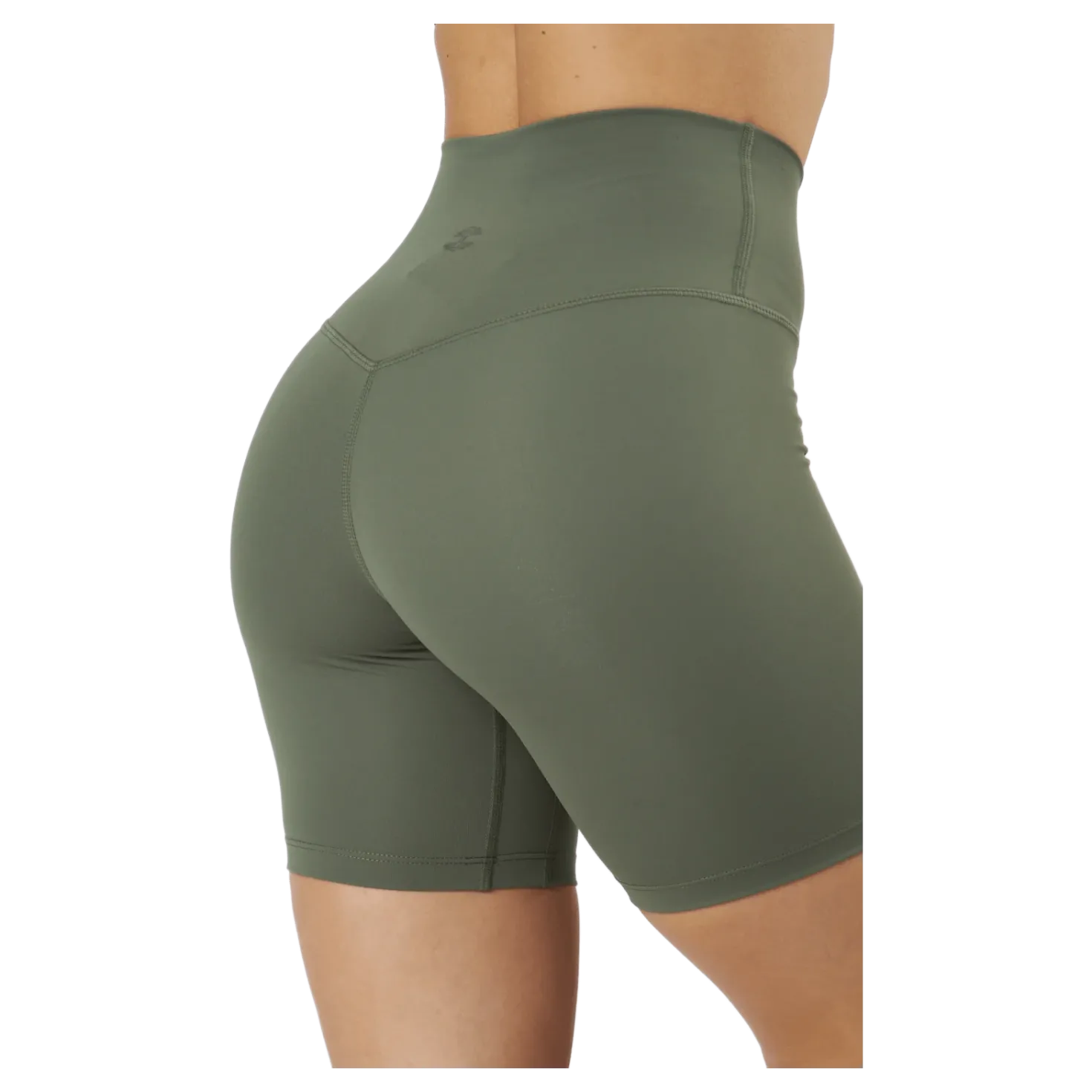 Core Biker Shorts Washed Green