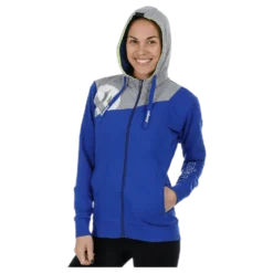 Core 2.0 Hood Jacket W Blue/Grey