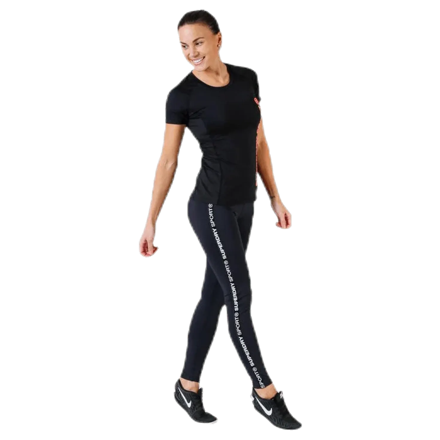 Core Mesh Tee Black
