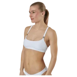 Core Textured Bralette-Rp White