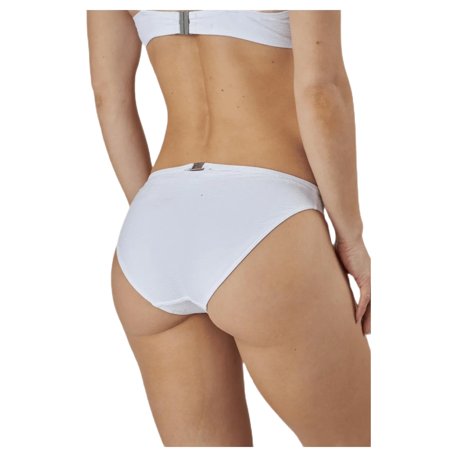 Core Textured Classic Bikini Bottom White