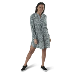 Cory L/S V-Neck Tunic Wvn Blue