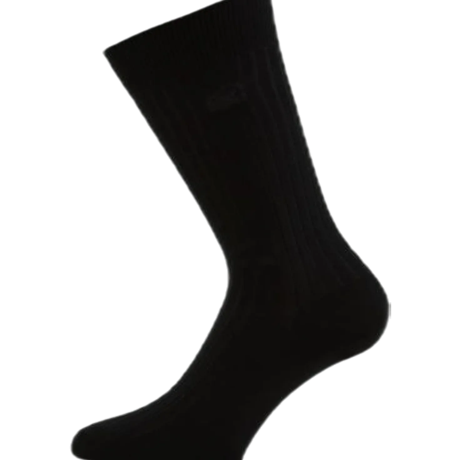 Cotton Crew Socks Black