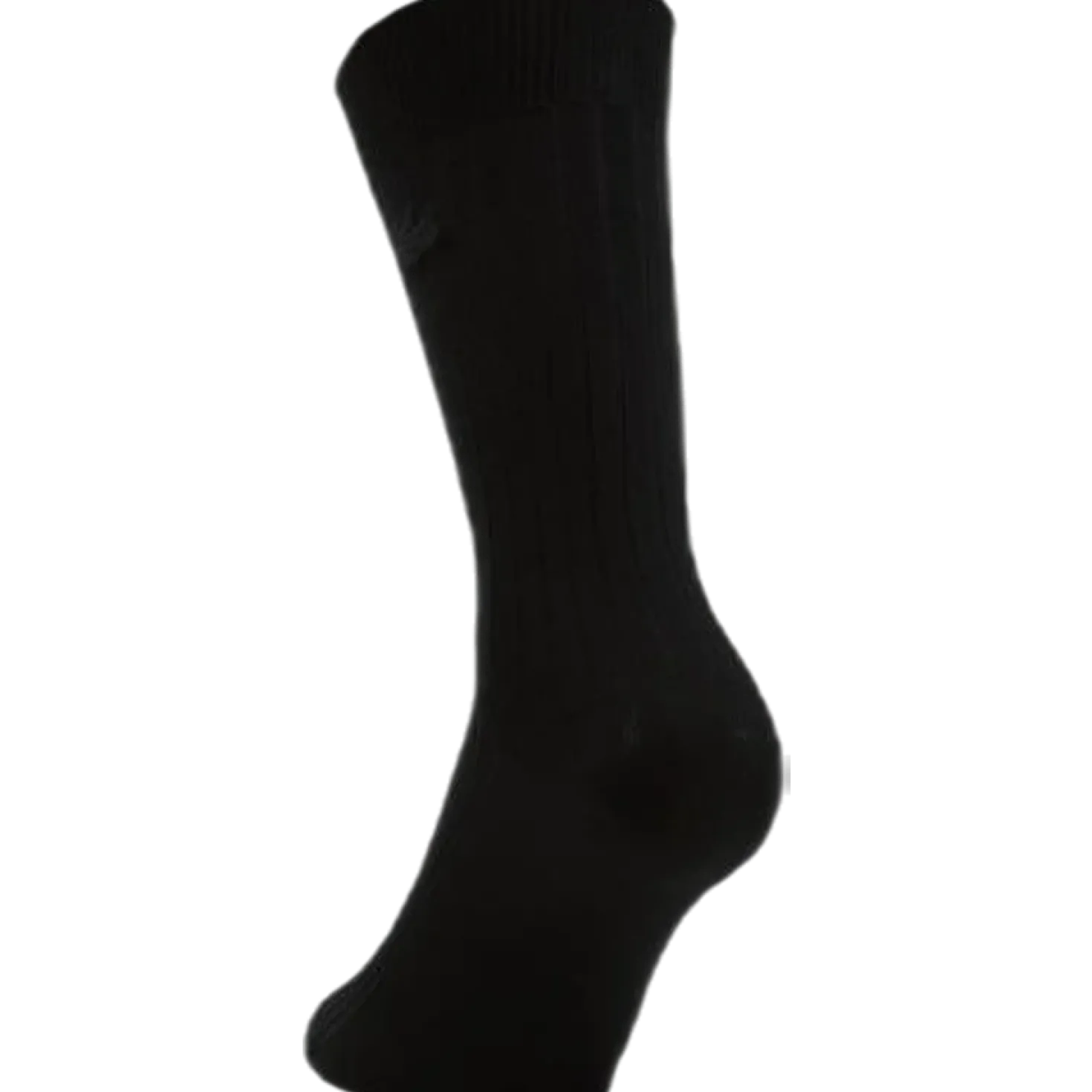 Cotton Crew Socks Black