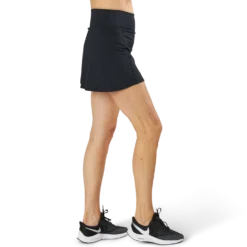 Court Jersey Skort Black