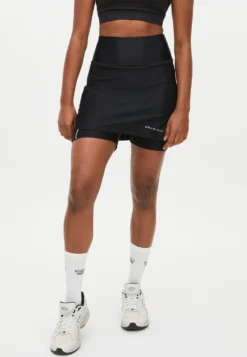 Court Jersey Skort Black