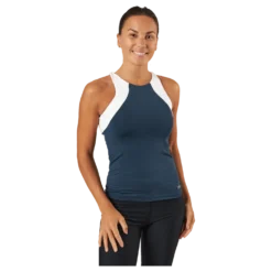 Court Tank Top Navy/white
