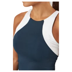 Court Tank Top Navy/white