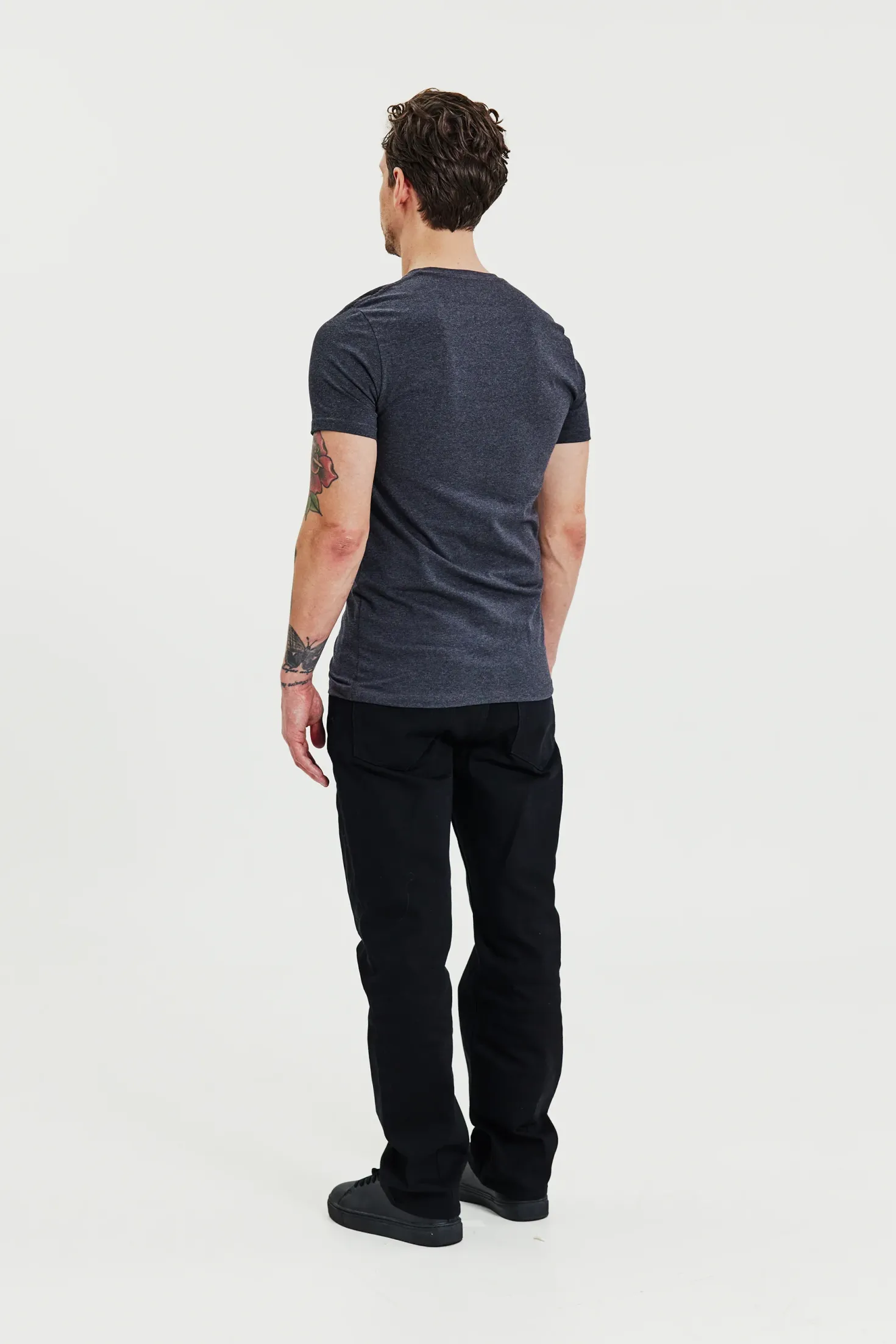 Crew-Neck 2-pack Grey Melange