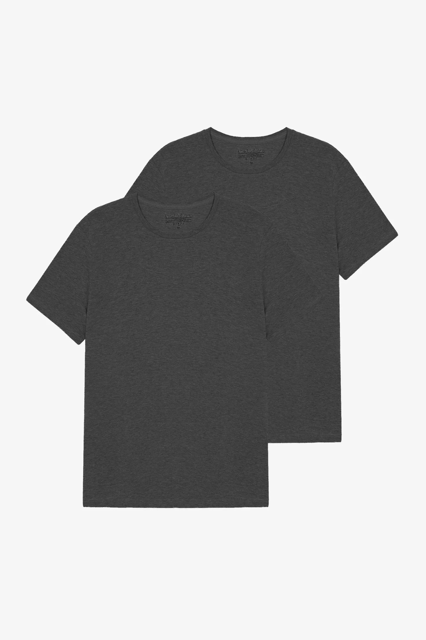 Crew-Neck 2-pack Grey Melange
