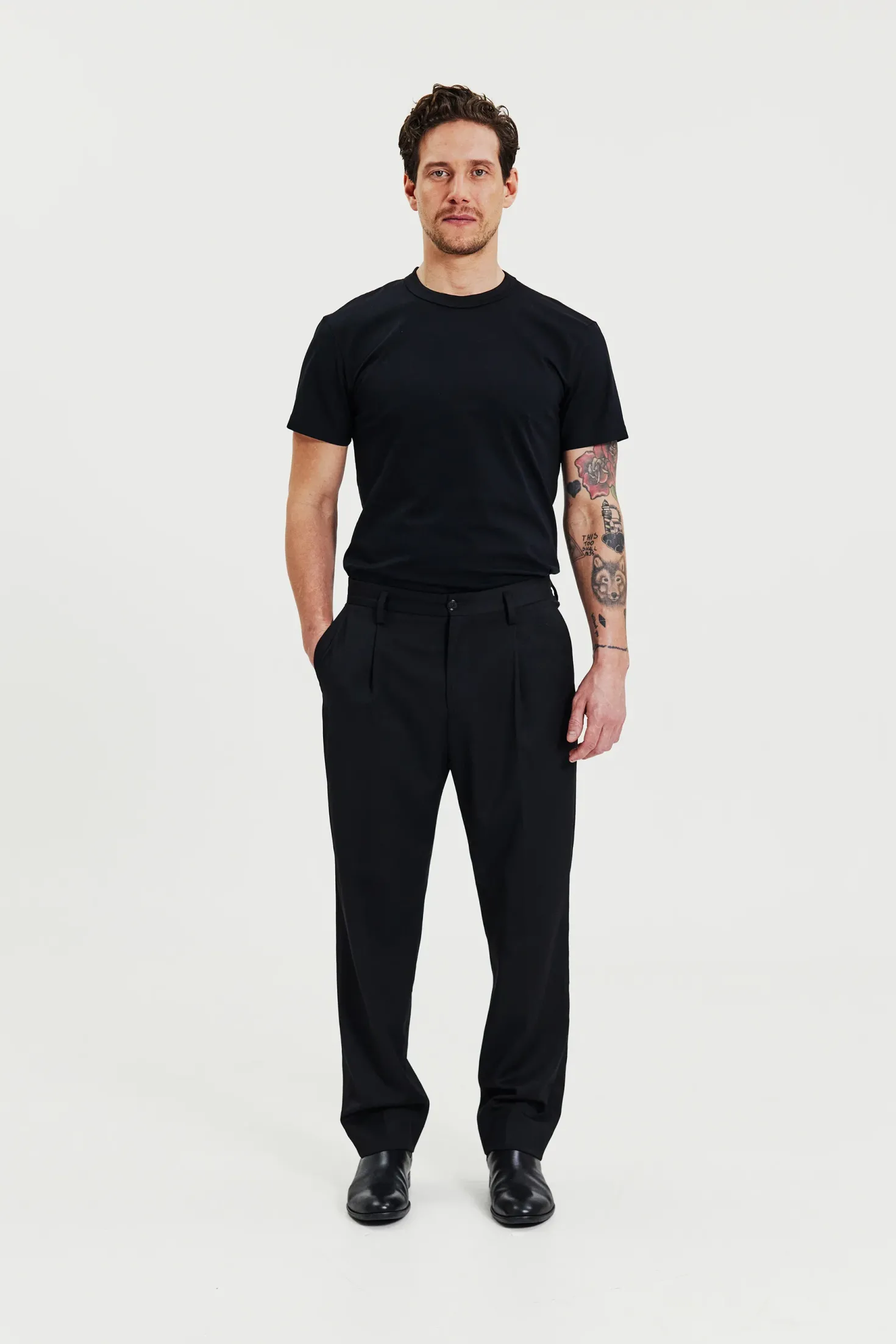 Crew-Neck Pima Black